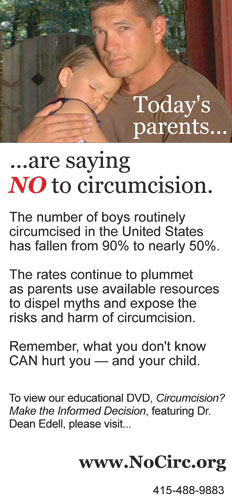 Today's parents are saying NO to circumcision